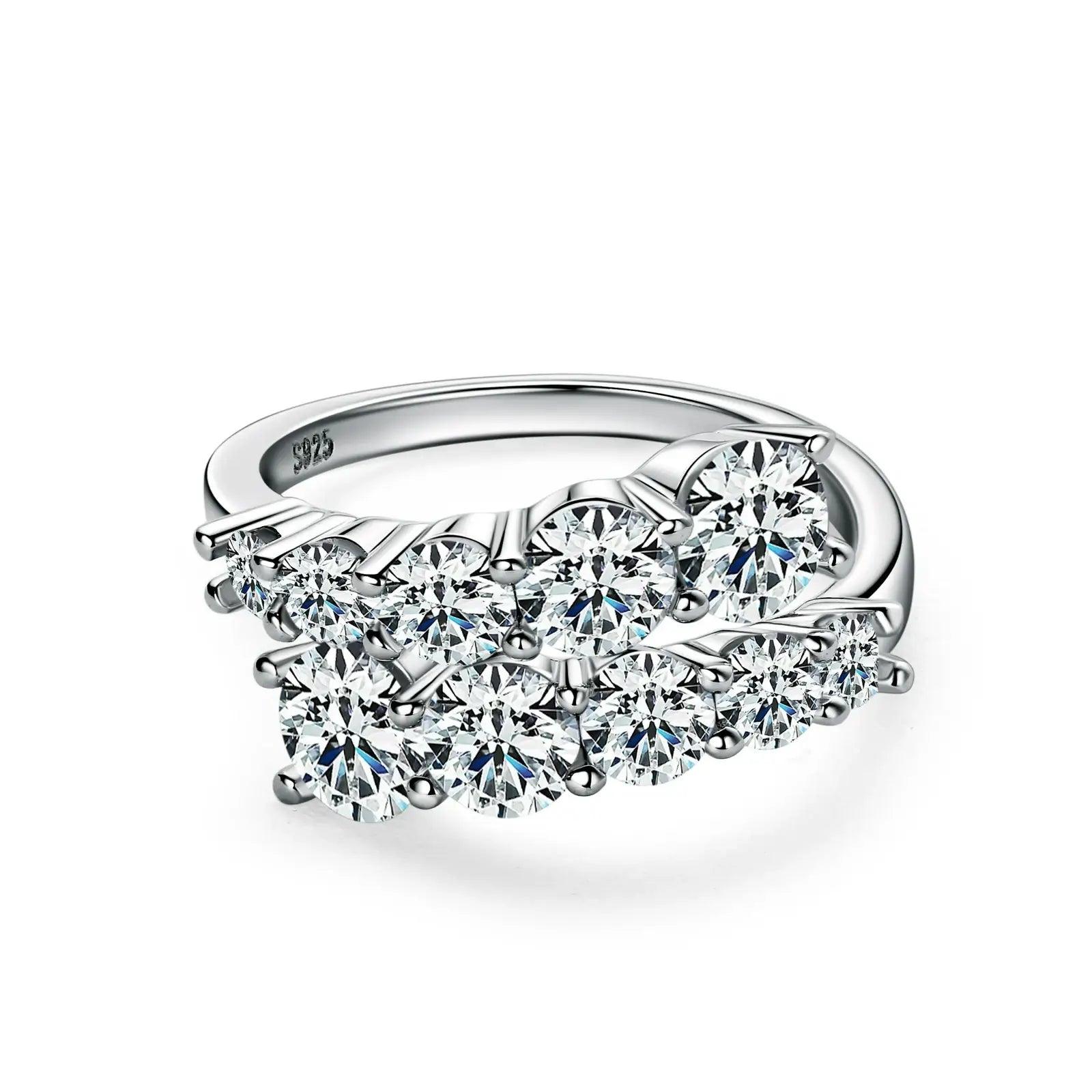 Moissanite Irregular Ring | Unique Brilliance and Elegance