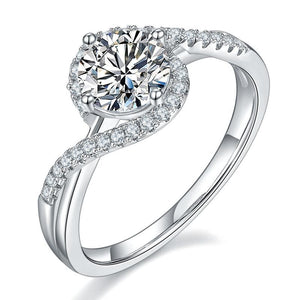 KaiSun Jewelry Angel's tears Moissanite diamond ring - KaiSunJewel