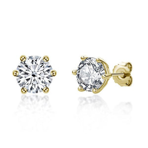 KaiSun Jewelry Anniversary gift Mosan diamond stud earrings - KaiSunJewel