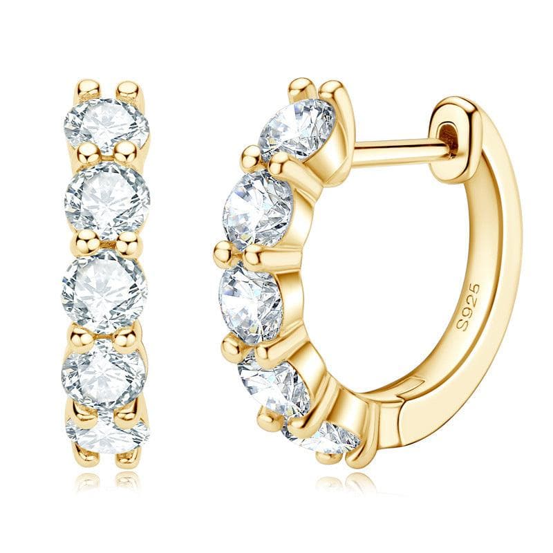 KaiSun Jewelry Lab-grown Mosan diamond earrings - KaiSunJewel