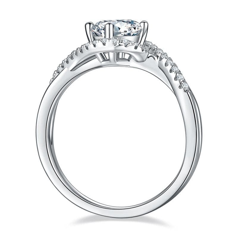 KaiSun Jewelry Angel's tears Moissanite diamond ring - KaiSunJewel