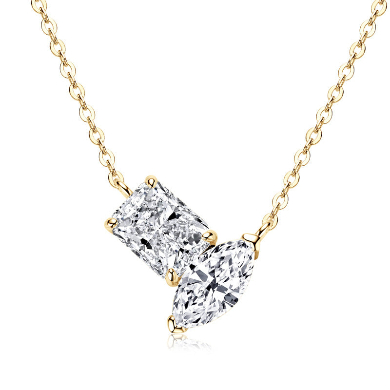 Moissanite Irregular Necklace | Unique Personality Design