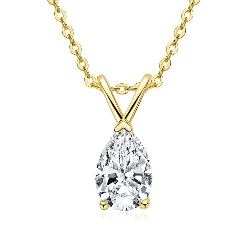 KaiSun Jewelry 1.5CT Moissanite necklace 925 silver - KaiSunJewel