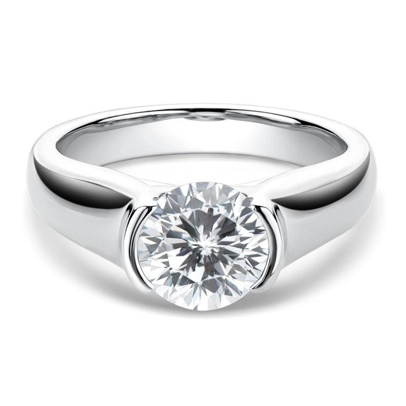 Moissanite Travel Wedding Engagement Ring